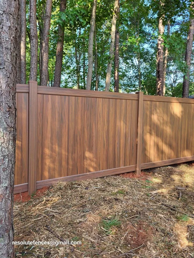 Fence installed by Resolute Fences