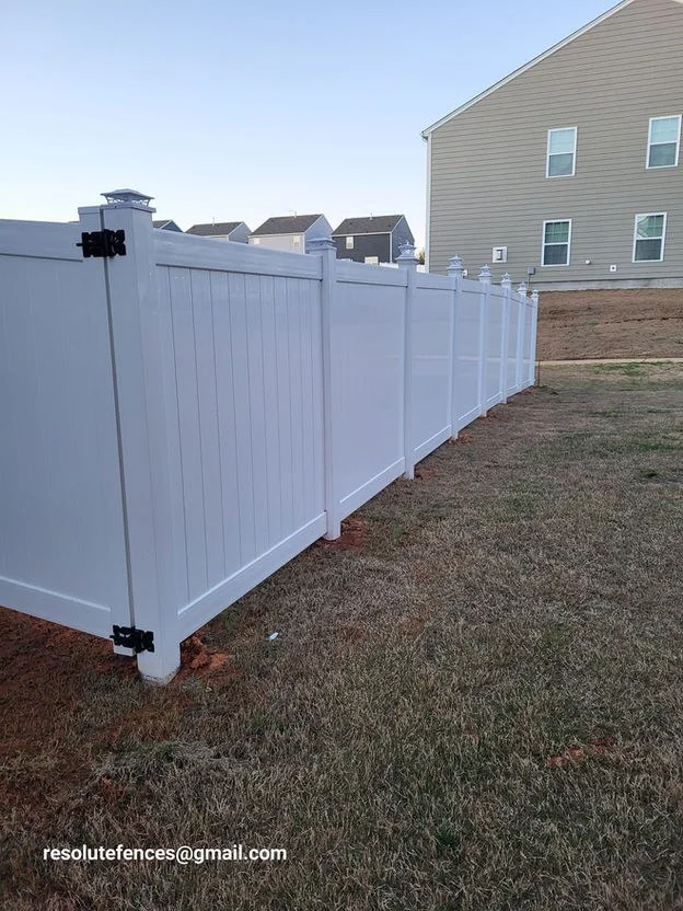 Fence installed by Resolute Fences